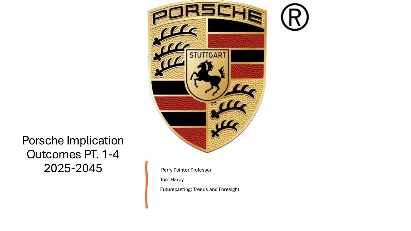 Porsche Implication Outcomes 2025–2045 futurecasting study cover